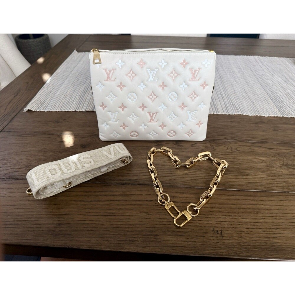 Louis Vuitton Coussin PM Handbag Cream and Pink- Limited Edition